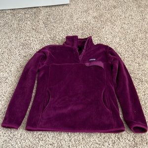 Patagonia Pullover Jacket in Purple Size Large